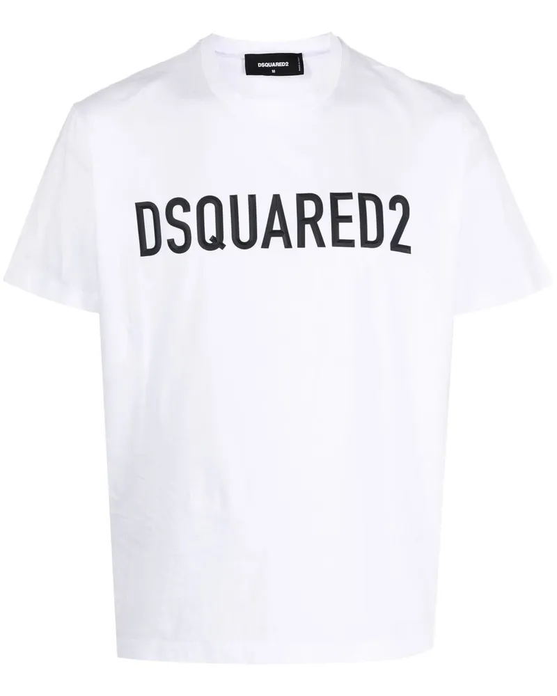 Dsquared2 Hoodie mit Logo-Print - Weiß Weiß