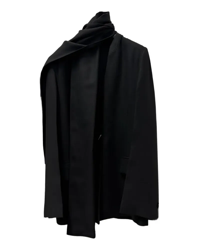 Totême Sakko mit Schalrevers - Schwarz Schwarz