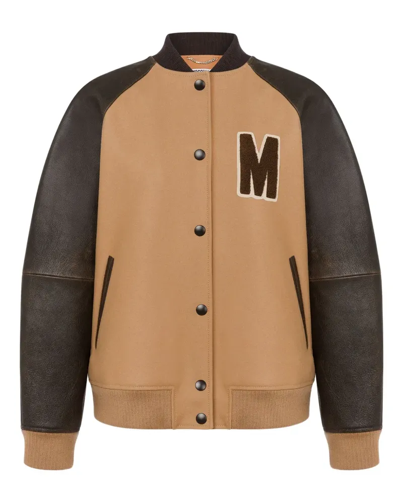Moschino Bomberjacke mit Kontrastärmeln - Braun Braun