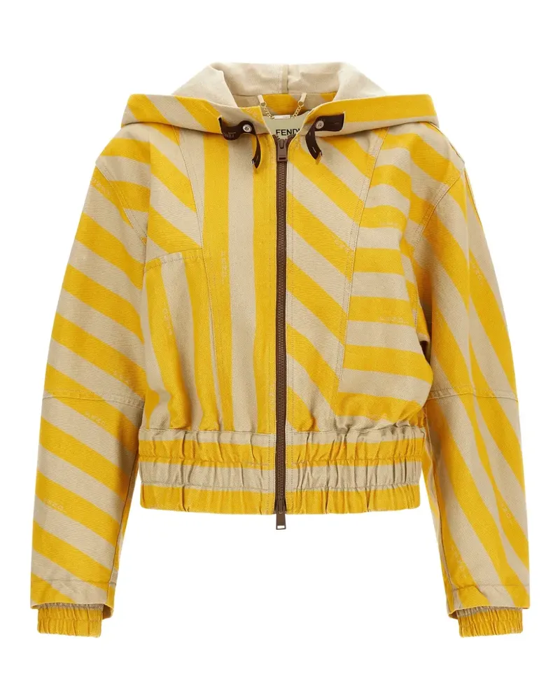 Fendi Pequin striped jacket - Gelb Gelb