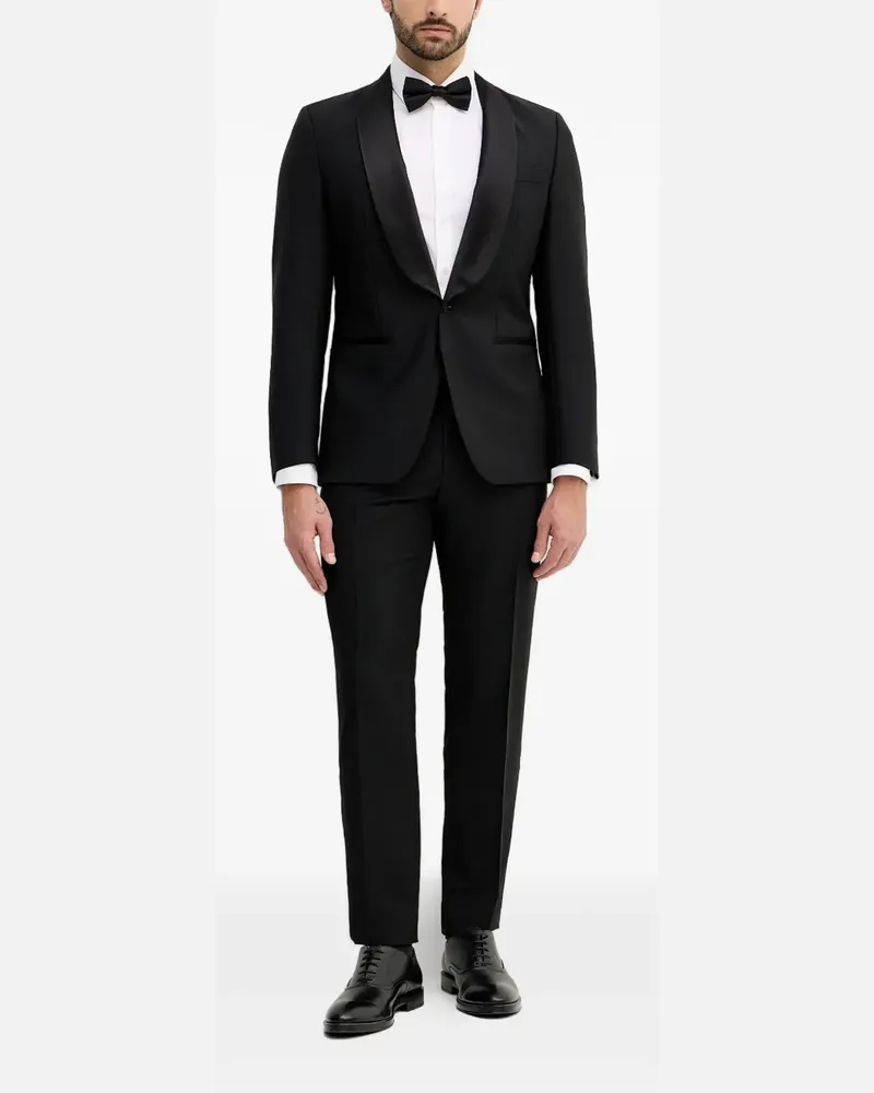 HUGO BOSS single-breasted tuxedo - Schwarz Schwarz