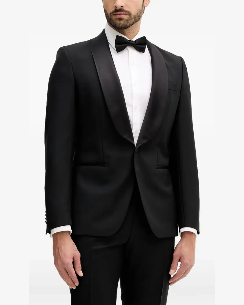 HUGO BOSS single-breasted tuxedo - Schwarz Schwarz