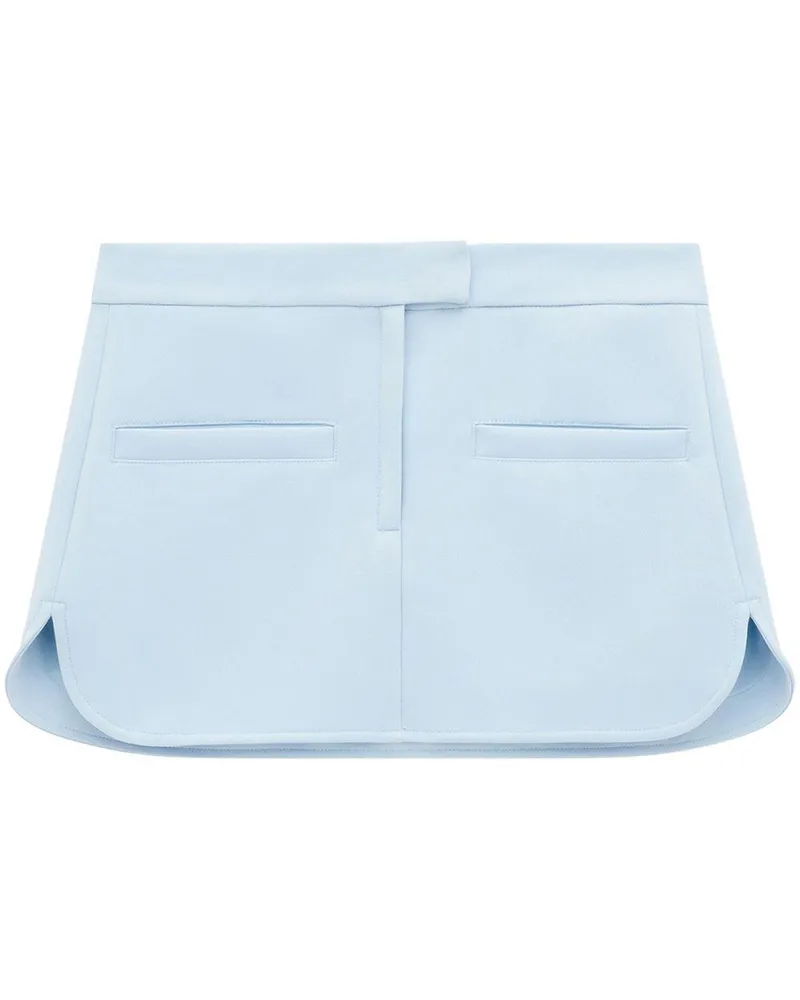 Courrèges Minirock mit abgerundetem Saum - Blau Blau