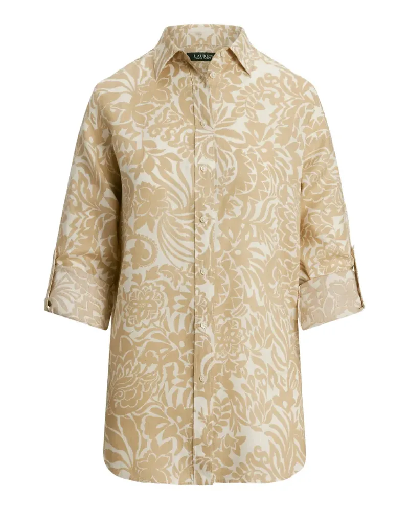 Ralph Lauren Hemd mit Blumenmuster - Nude Nude