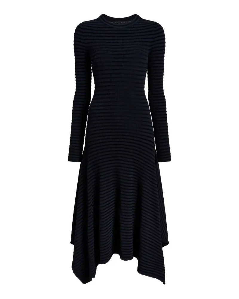 Proenza Schouler Asymmetrisches Didi Midikleid mit Streifen - Blau Blau