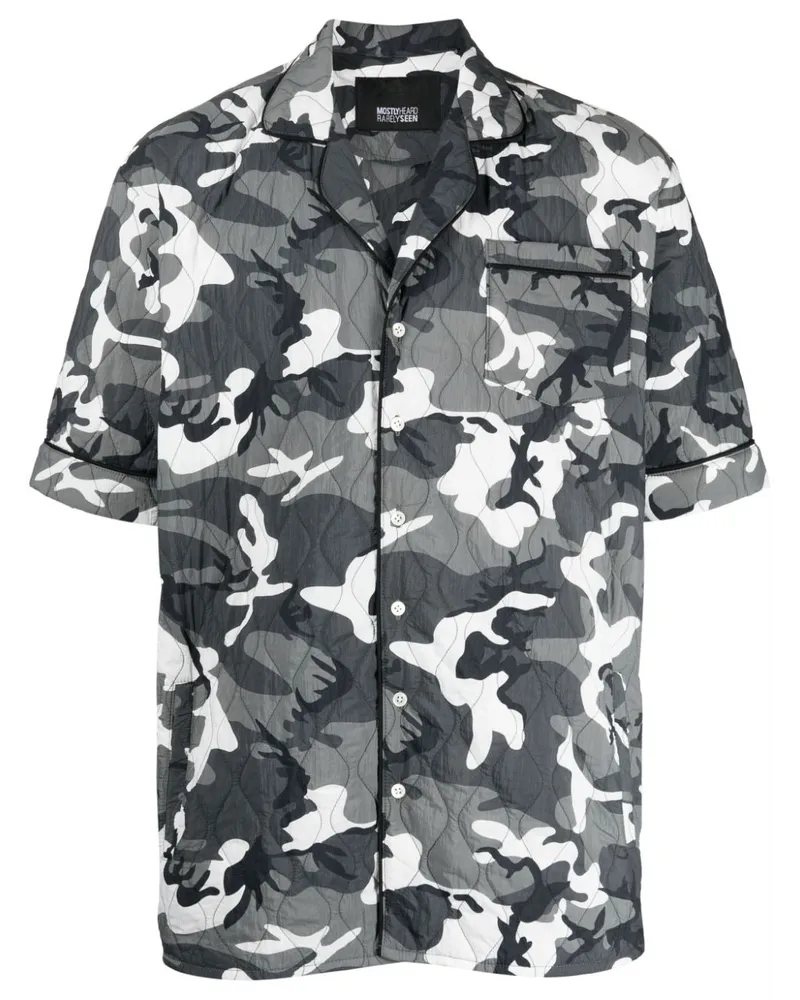 Mostly Heard Rarely Seen Gestepptes Hemd mit Camouflage-Print - Mehrfarbig Mehrfarbig