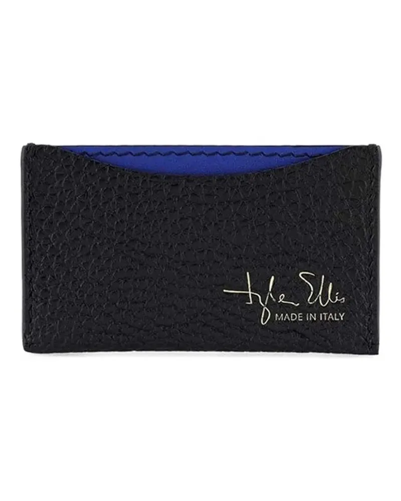 Tyler Ellis Wynn leather cardholder - Schwarz Schwarz