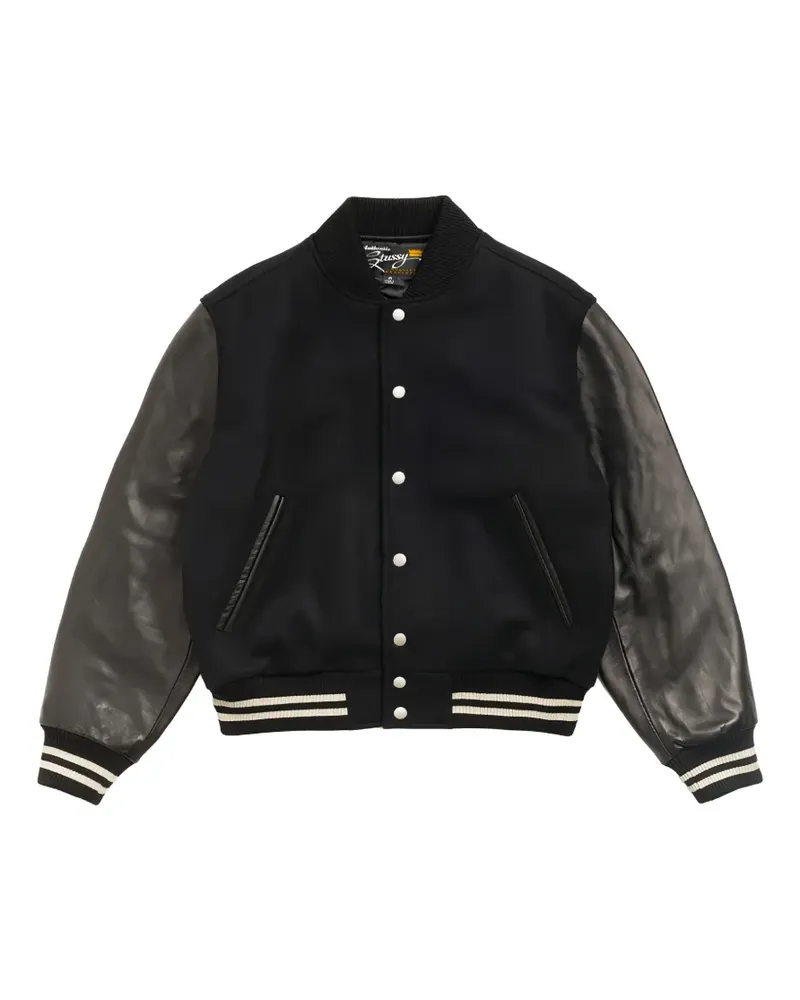 Stüssy wool jacket - Schwarz Schwarz