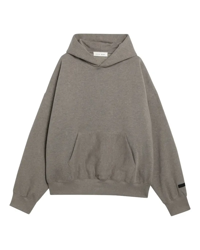 Fear of God logo-print drop-shoulder hoodie - Grau Grau