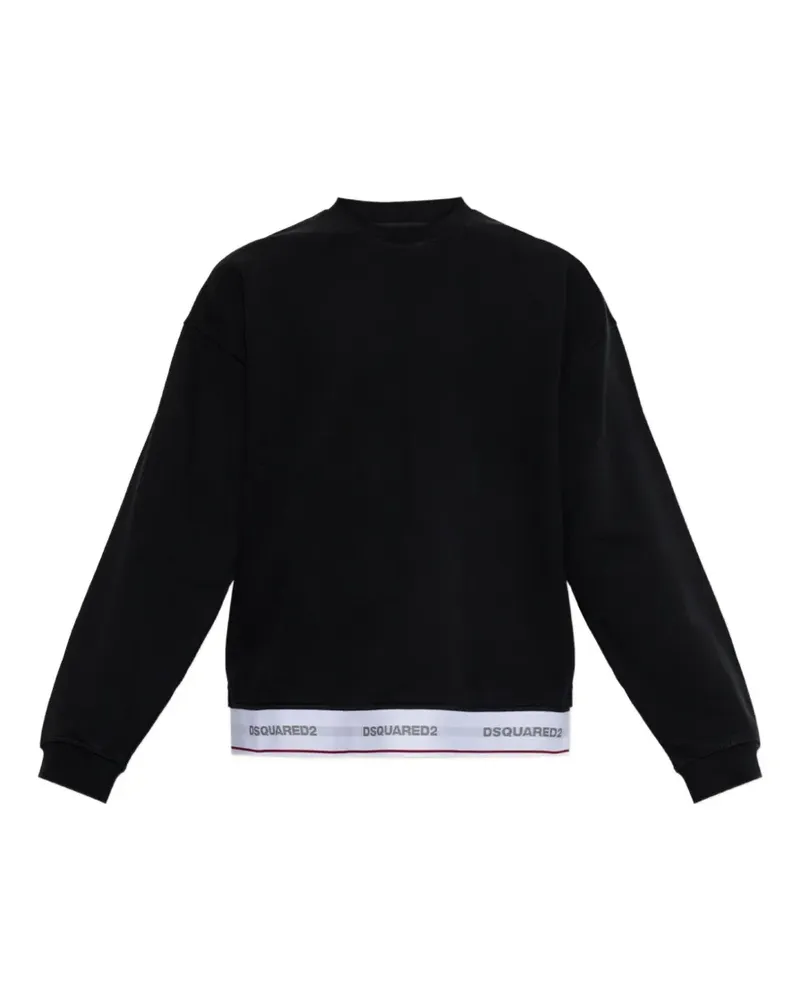 Dsquared2 logo-trim sweater - Schwarz Schwarz