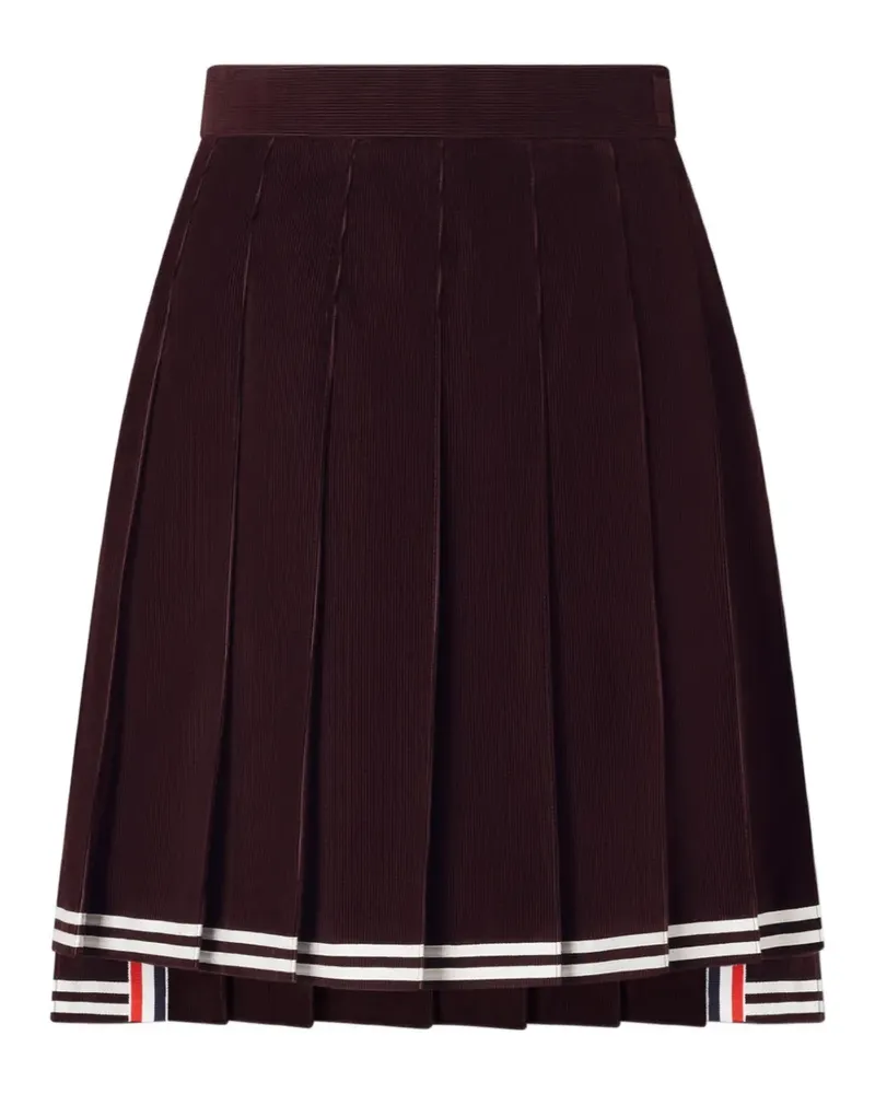 Thom Browne Minirock mit Falten - Rot Rot