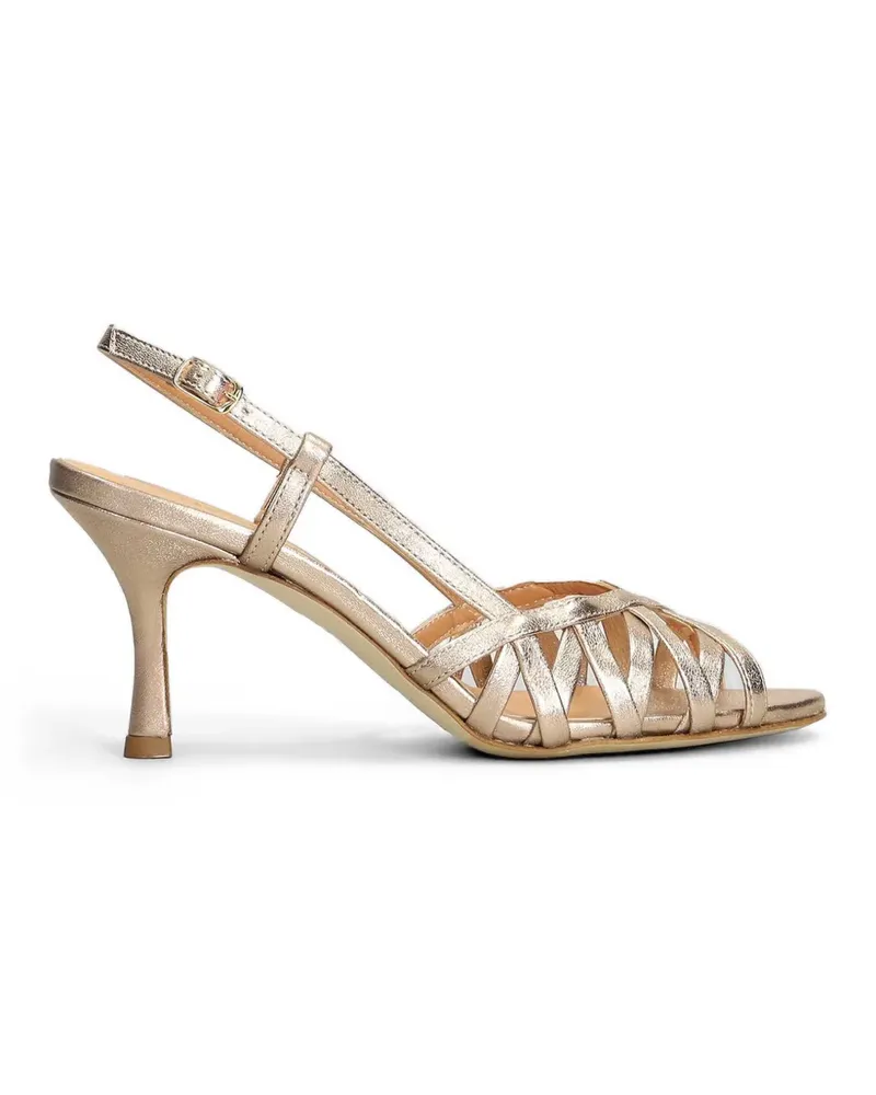 The Seller metallic cage-style sandals - Nude Nude