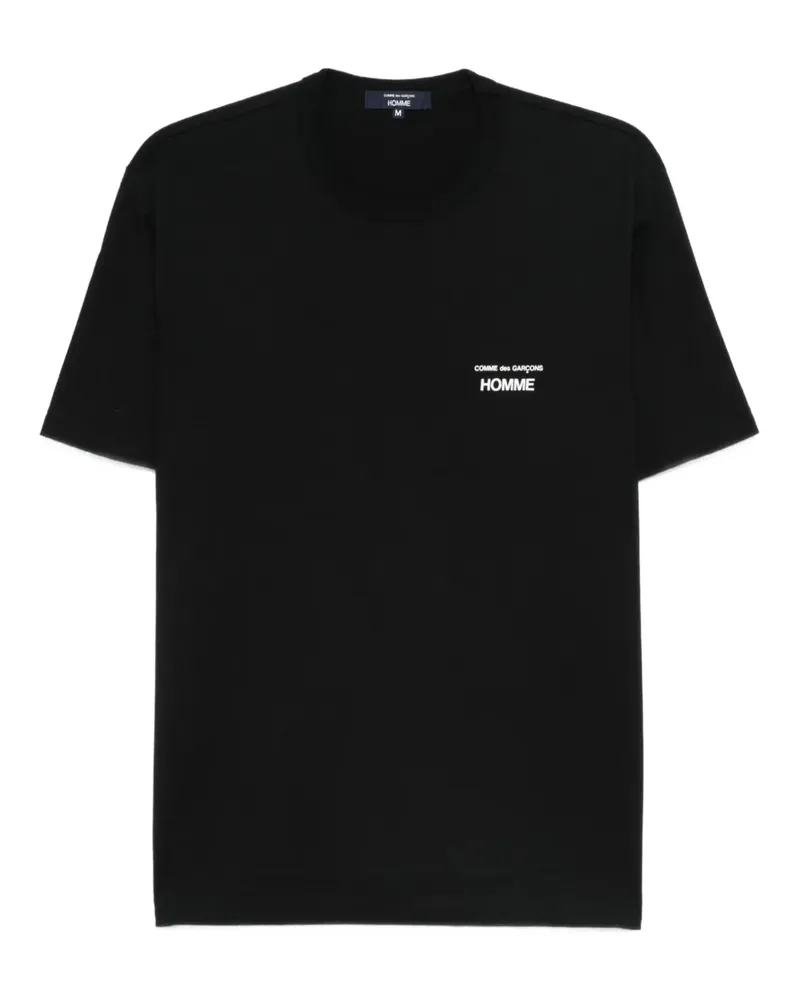 Comme des Garçons T-Shirt mit Logo-Detail - Schwarz Schwarz