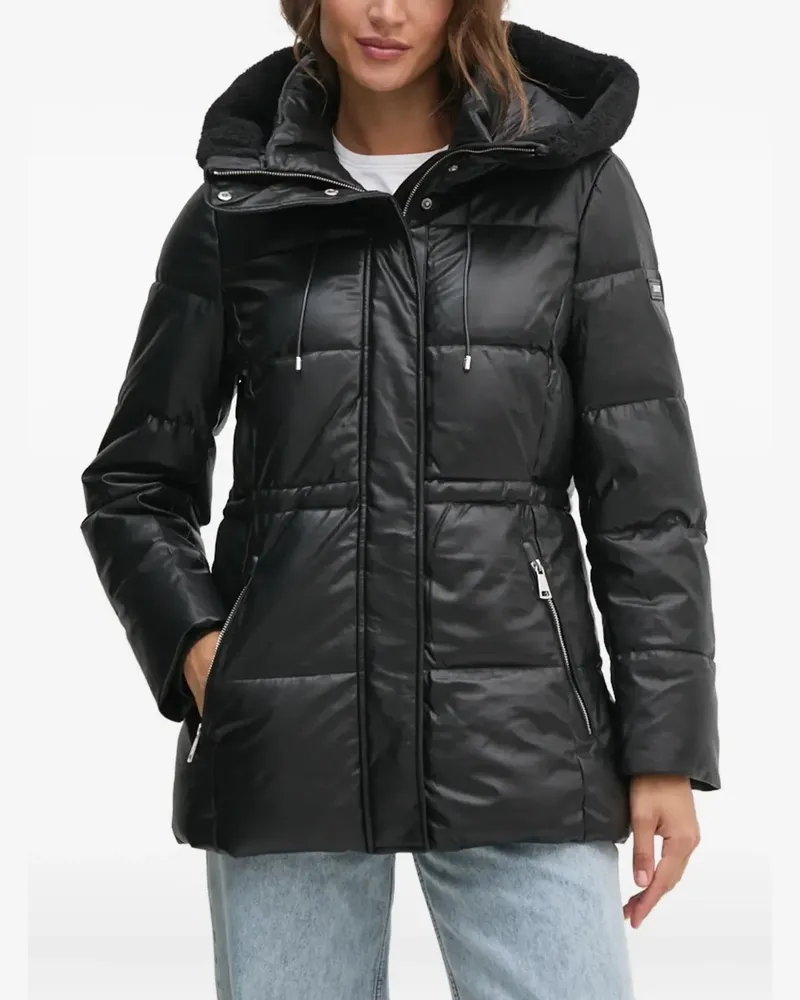 DKNY hooded padded jacket - Schwarz Schwarz