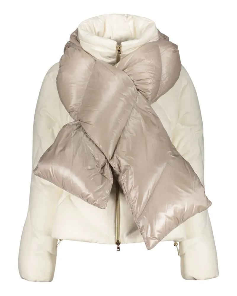 Herno Wattierte Jacke mit abnehmbarem Schal - Nude Nude