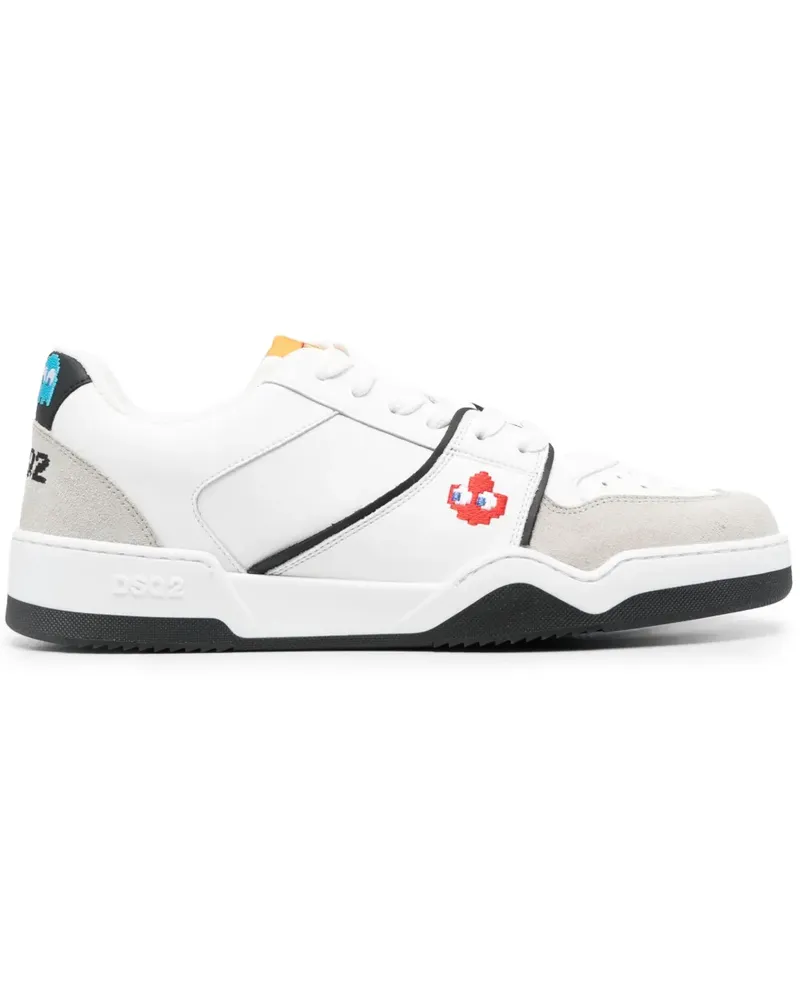 Dsquared2 Sneakers mit Kontrasteinsätzen - Weiß Weiß