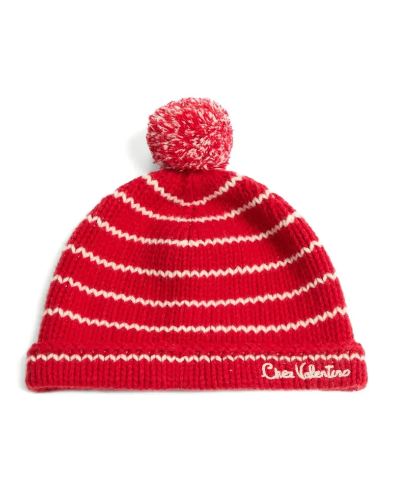 Valentino Garavani Chez Beanie aus Wolle - Rot Rot