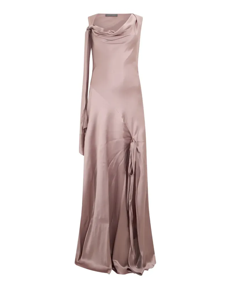 Alberta Ferretti Asymmetrisches Maxikleid - Rosa Rosa