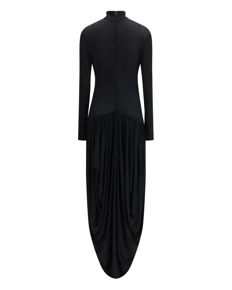 Magda Butrym Kleid mit Stehkragen - Schwarz Schwarz