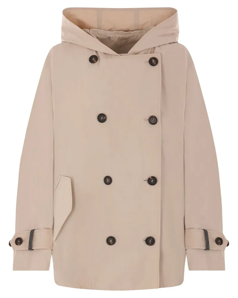 Brunello Cucinelli Parka aus Taft - Braun Braun