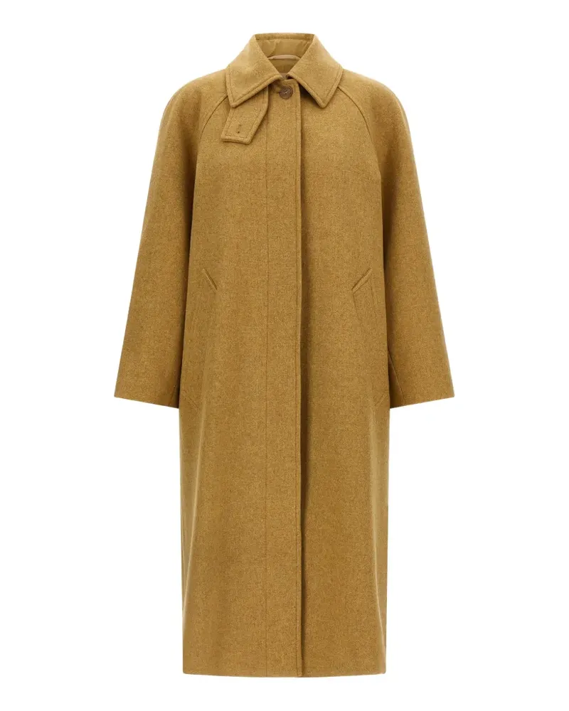 A.P.C. shirt collar removable belt coat - Braun Braun