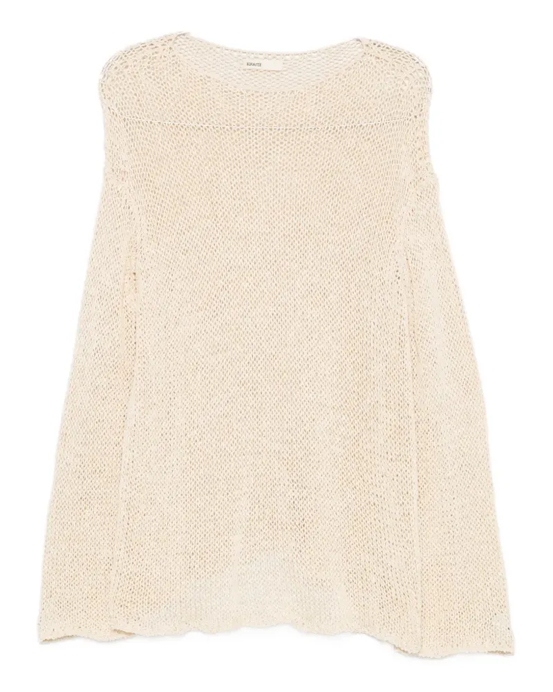 KHAITE Davet open-knit top - Braun Braun