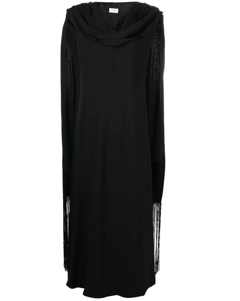 By Malene Birger Drapiertes Cressida Maxikleid - Schwarz Schwarz
