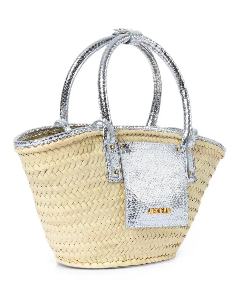 Jacquemus The small Soli basket bag - Nude Nude