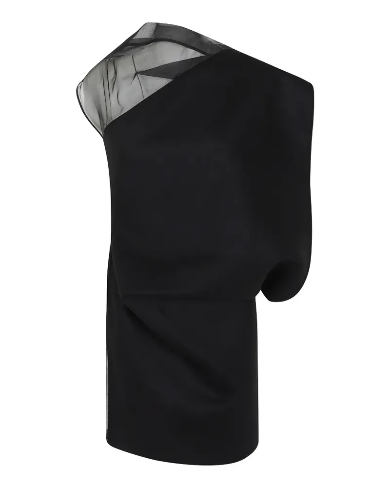 Max Mara Sheer-Kleid - Schwarz Schwarz