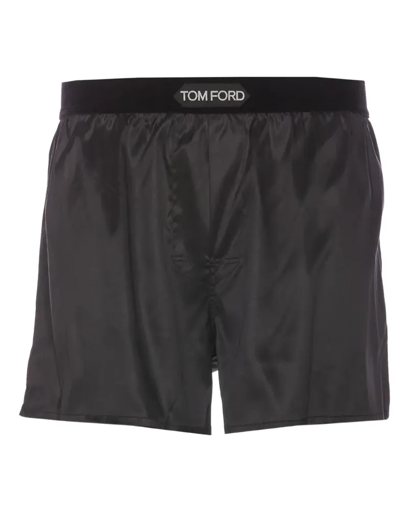 Tom Ford logo-patch boxers - Schwarz Schwarz
