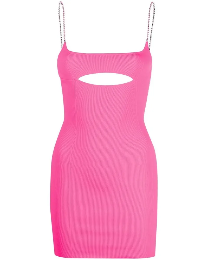 GCDS Kleid mit Cut-Out - Rosa Rosa
