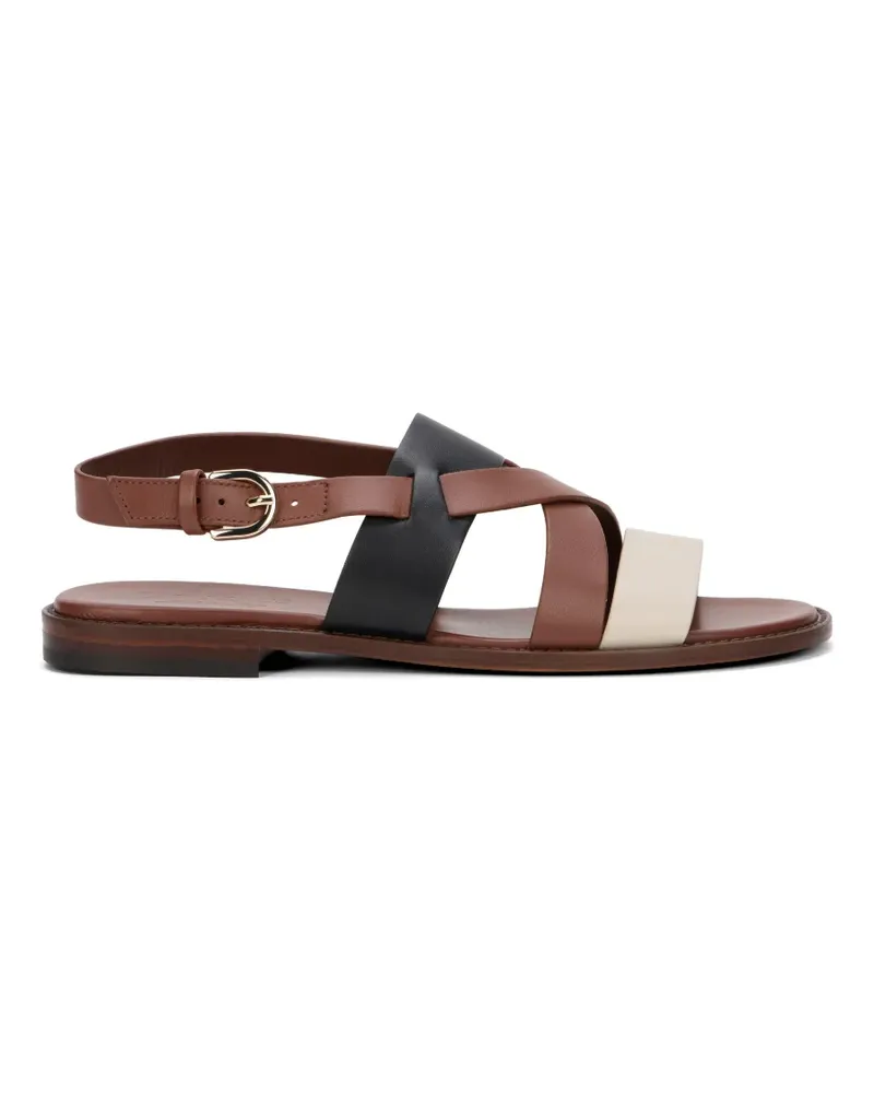 Doucal´s multi-strap leather sandals - Braun Braun