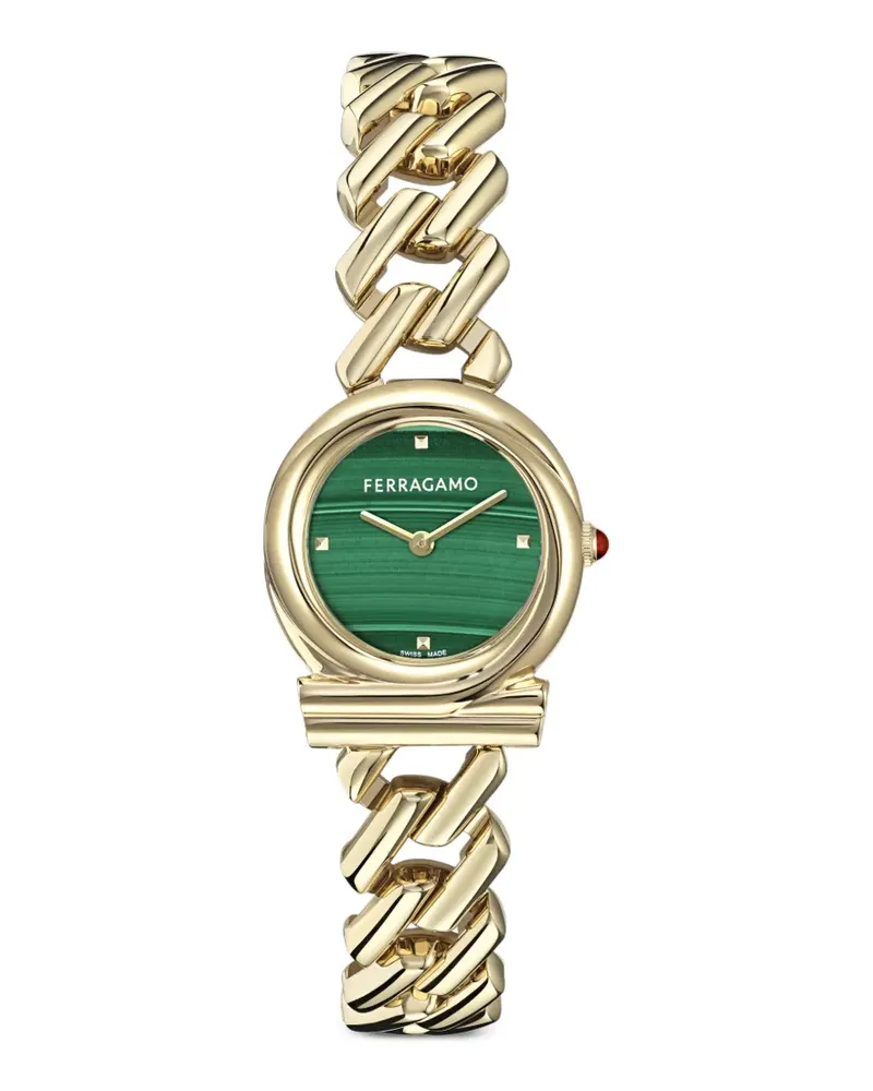 Ferragamo Gancini Twisted chain 28mm - Grün Grün