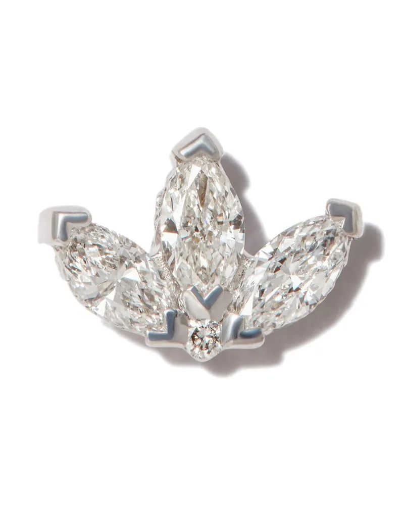 Maria Tash 18kt Weißgoldohrring mit Diamanten - Silber Silber