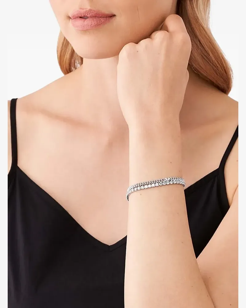 Michael Kors Armband mit Kristallen - Silber Silber
