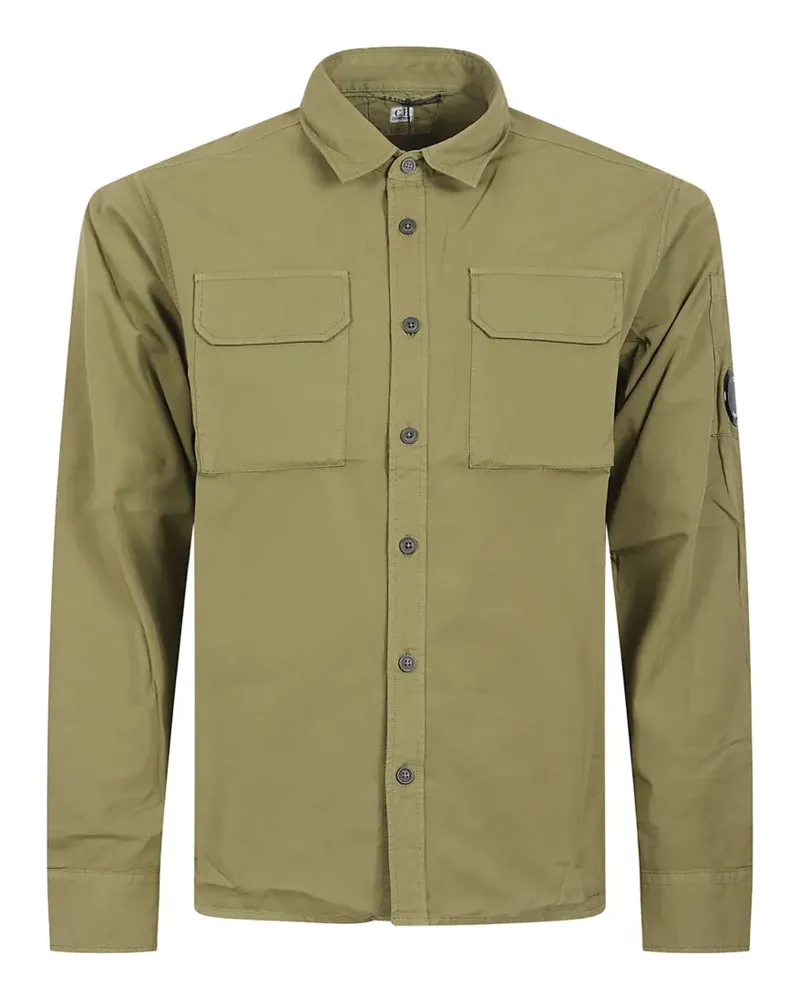 C.P. Company Lens-detail flap-pocket shirt - Grün Grün