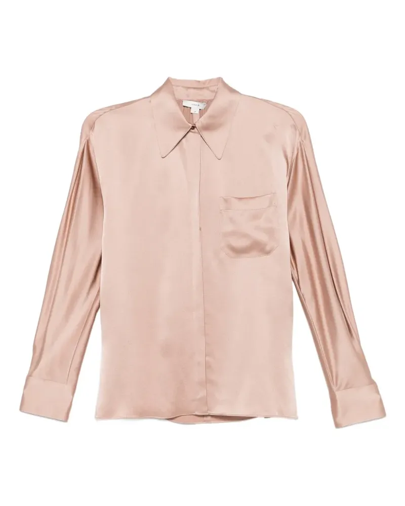 Vince Hemd mit Satin-Finish - Rosa Rosa