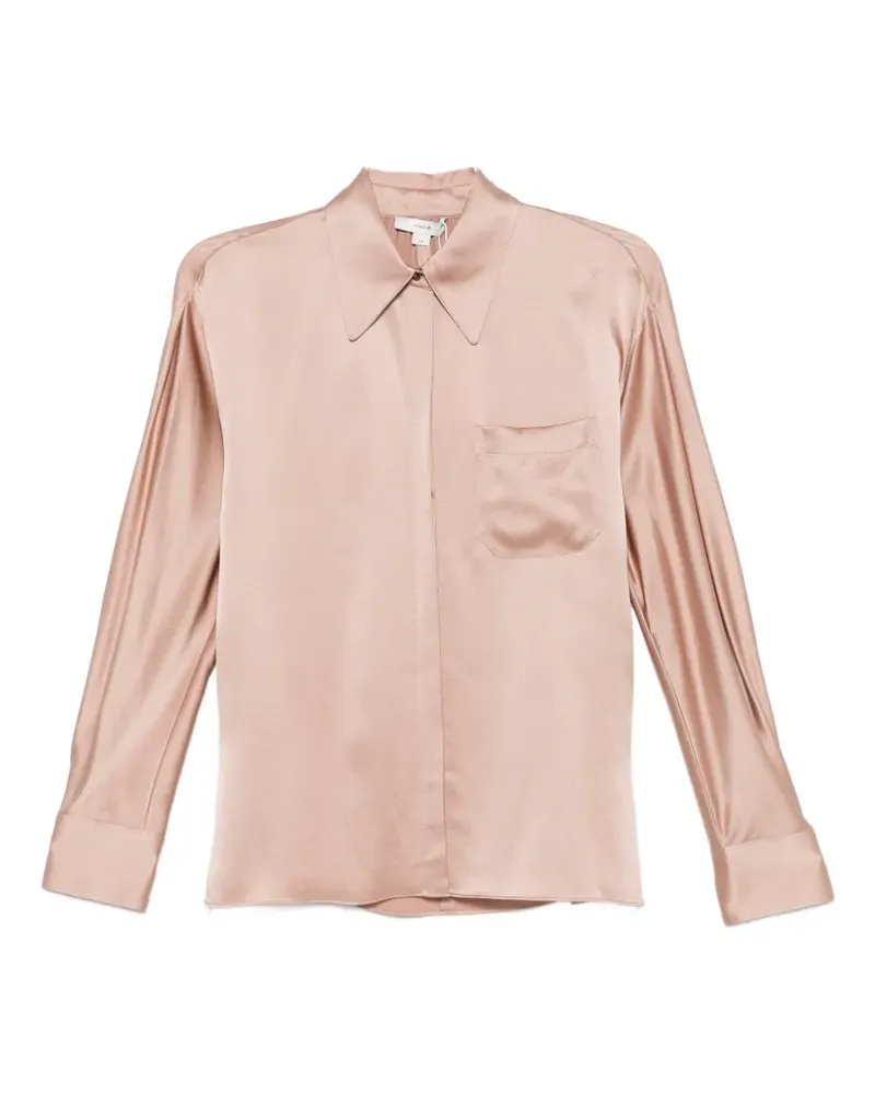 Vince Hemd mit Satin-Finish - Rosa Rosa