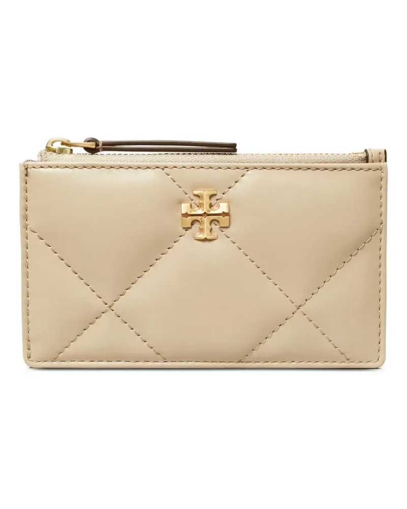 Tory Burch Kira Portemonnaie mit Rautensteppung - Nude Nude