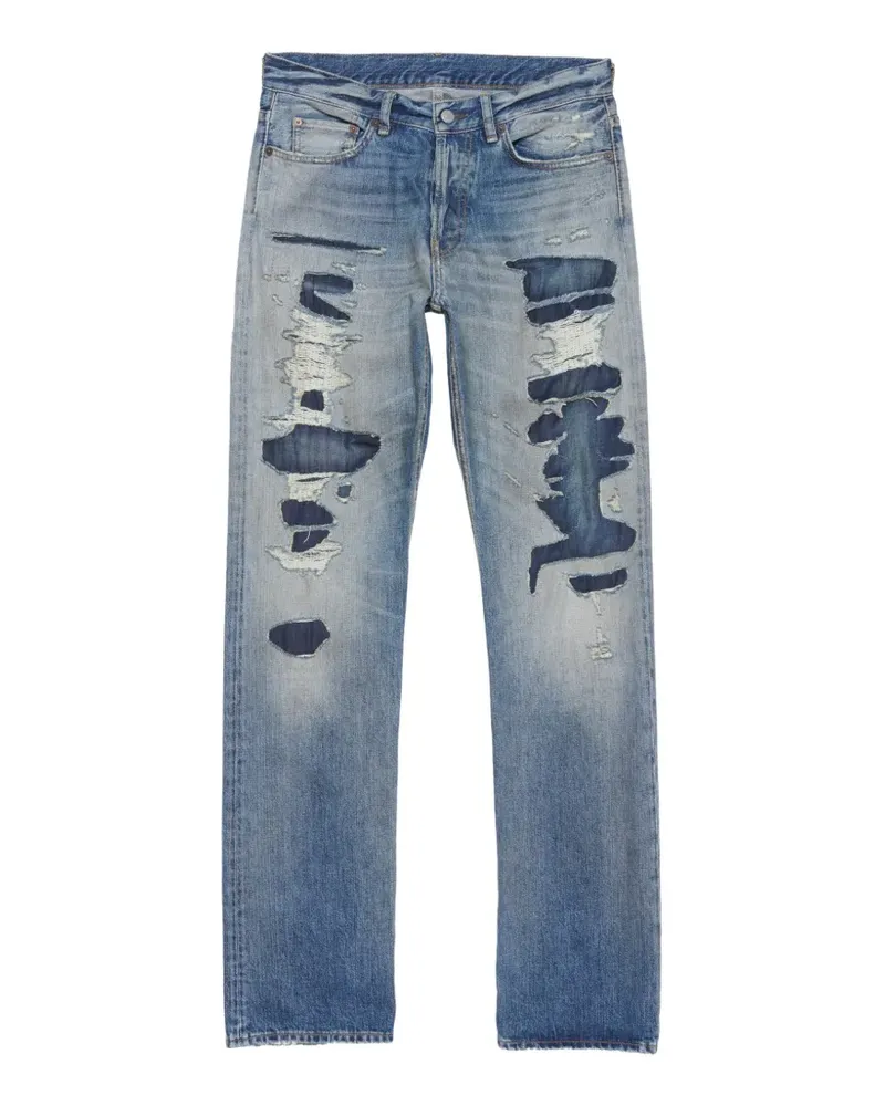 Acne Studios Jeans aus Denim mit Reparaturdetails – 1996M - Blau Blau