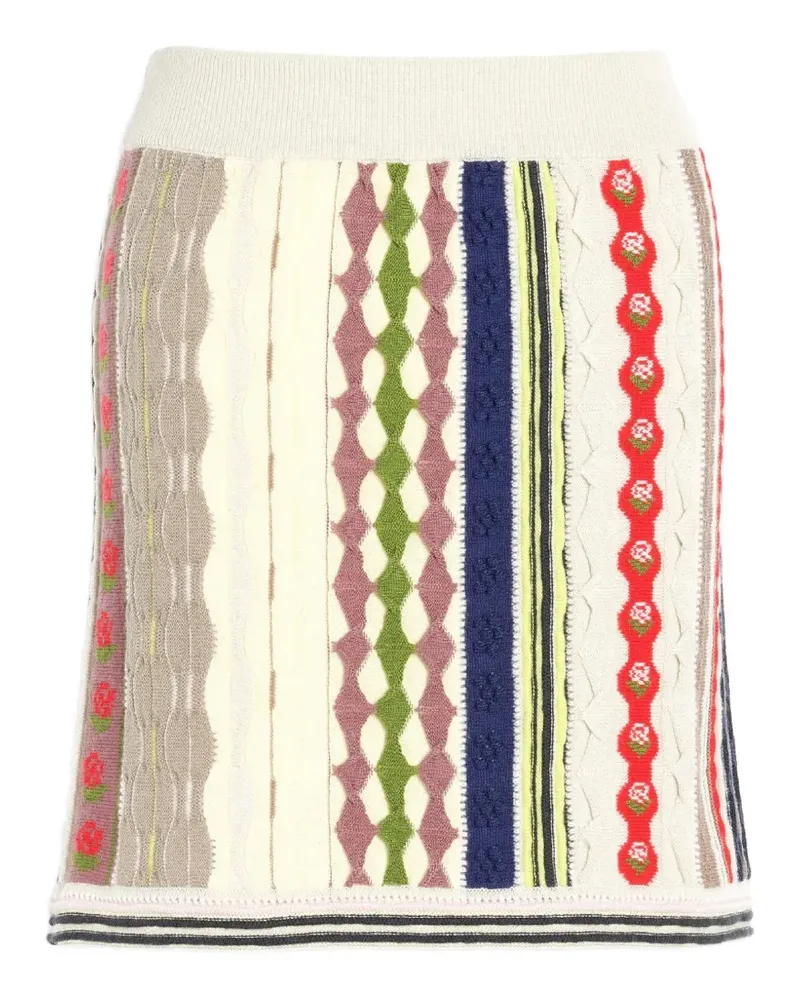 Barrie Strukturierter Rock mit Streifen - Nude Nude