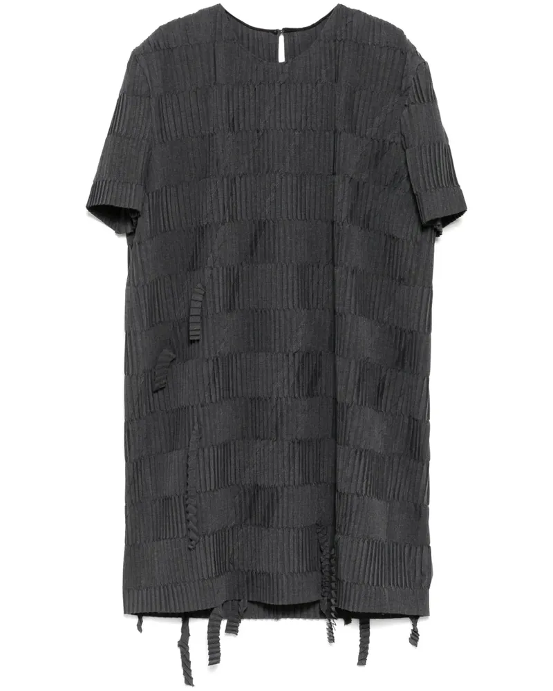 JNBY Kurzärmeliges Tucker Kleid - Grau Grau