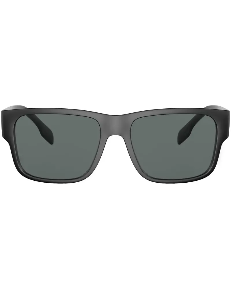 Burberry Knight Sonnenbrille mit eckigem Gestell - Schwarz Schwarz