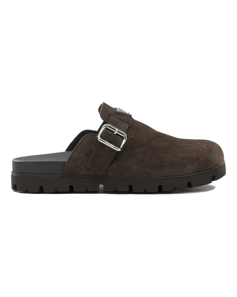 Prada Loafer mit Schnallenriemen - Braun Braun