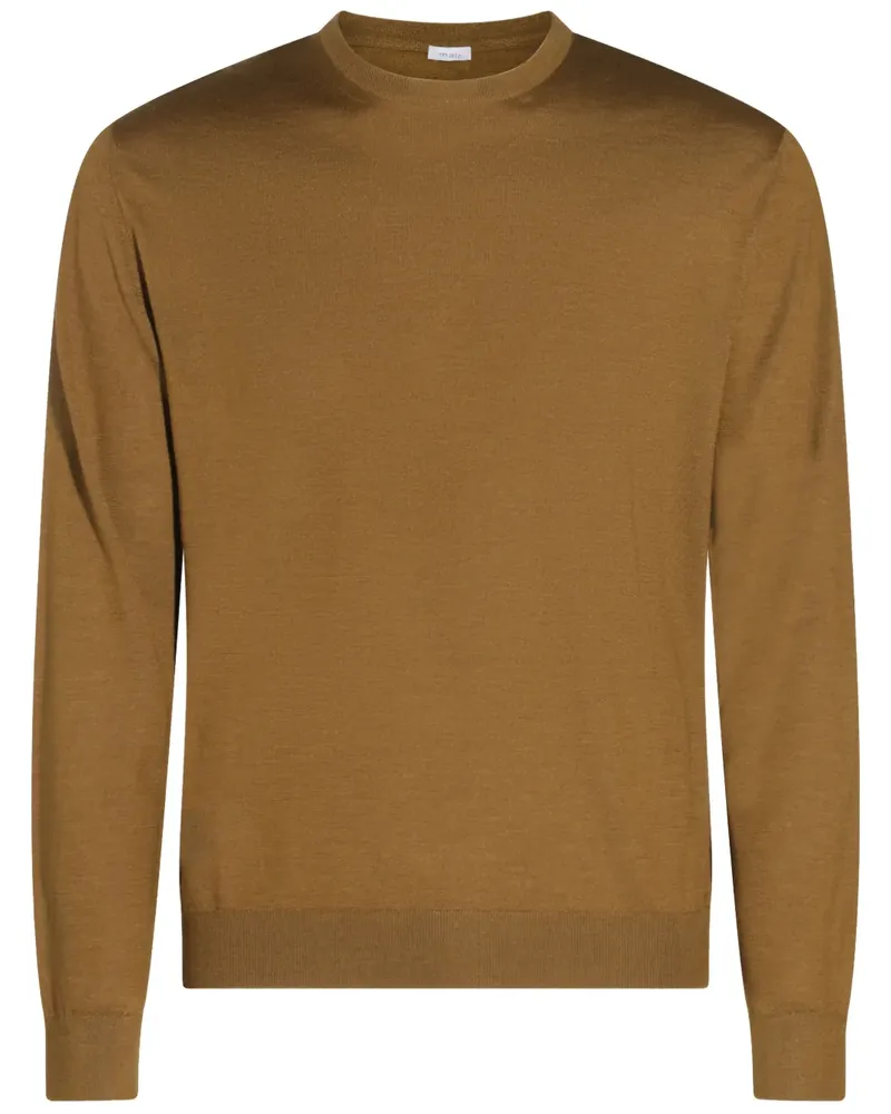 Malo Pullover aus Seidengemisch Braun