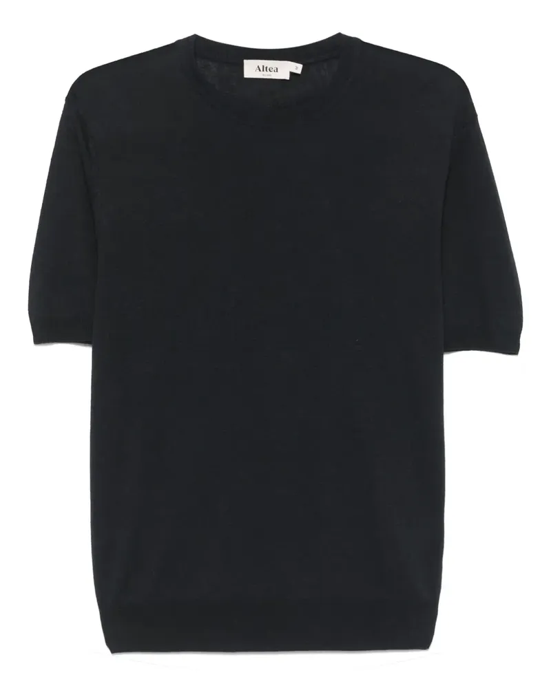 Altea Fein gestricktes T-Shirt - Blau Blau