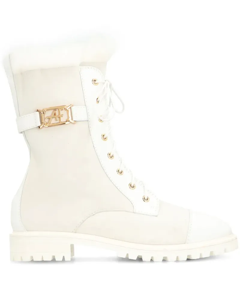 Alberta Ferretti buckle-detail boots - Weiß Weiß