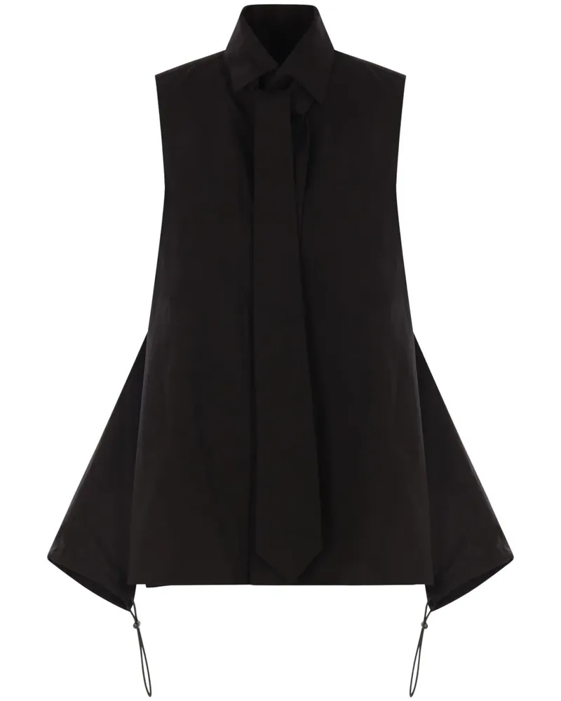 Yohji Yamamoto Ärmelloses Hemd - Schwarz Schwarz