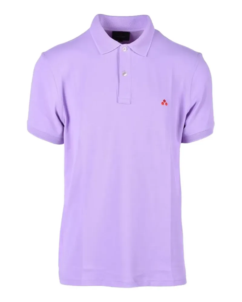 Peuterey logo-patch polo shirt - Violett Violett