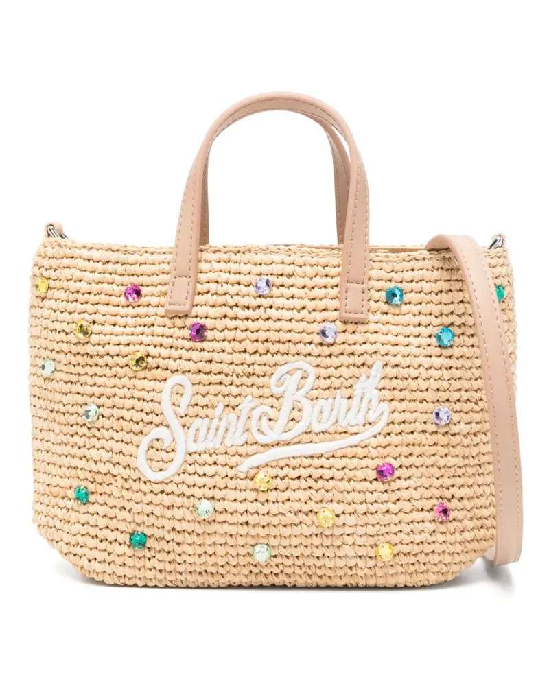 MC2 Saint Barth Handtasche mit Strass - Nude Nude